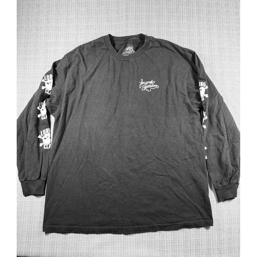 Lurking Class Sketchy Tank Lowered Expectations Shirt Mens XL Black Standard Fit